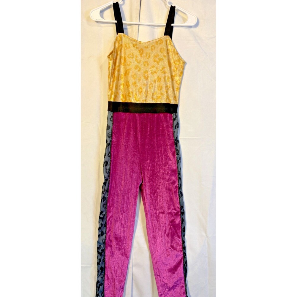 Monster High Doll Girl's Costume Jumpsuit L Large Purple Gold Cosplay Dress Up